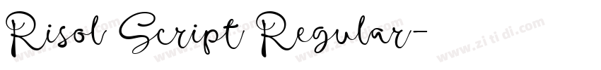 Risol Script Regular字体转换 Risol Script Regular字体转换